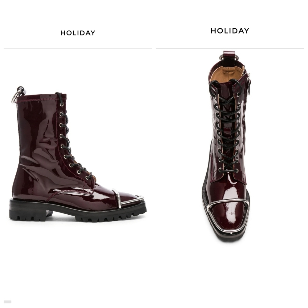 Alexander Wang Kennah Burgundy Boots - Picture 9 of 9